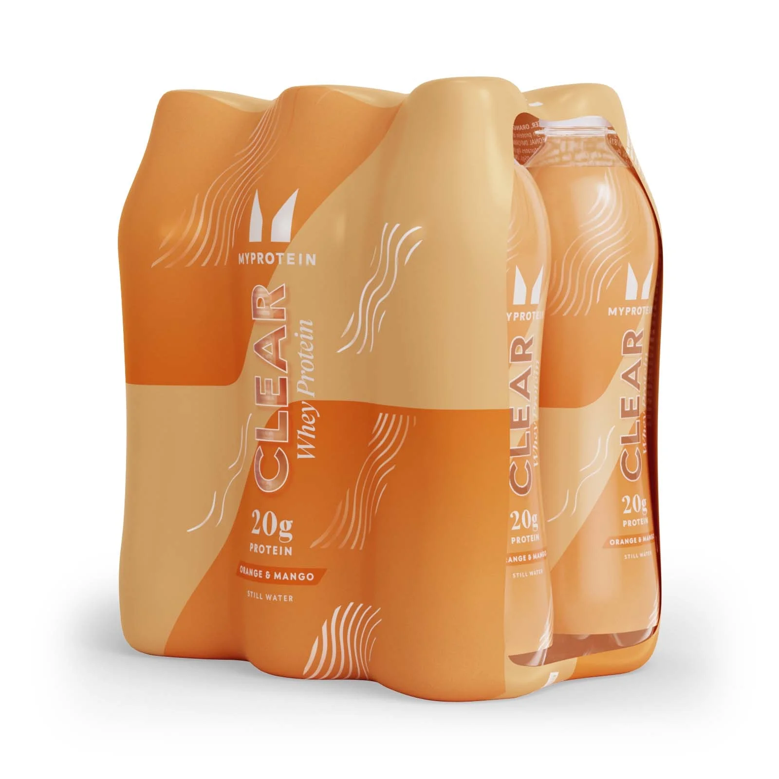 Clear Protein Water - RTD (pack de 6 unidades) - 6 Pack - Naranja y Mango Imagen 1