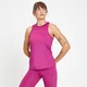 Camiseta sin mangas con espalda nadadora de entrenamiento con gráfico de MP repetido para mujer de MP - Rosa oscuro