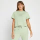 Camiseta corta con gráfico de MP repetido para mujer de MP - Verde escarcha