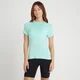 Camiseta Performance Training para mujer de MP - Azul ártico jaspeado con motas blancas