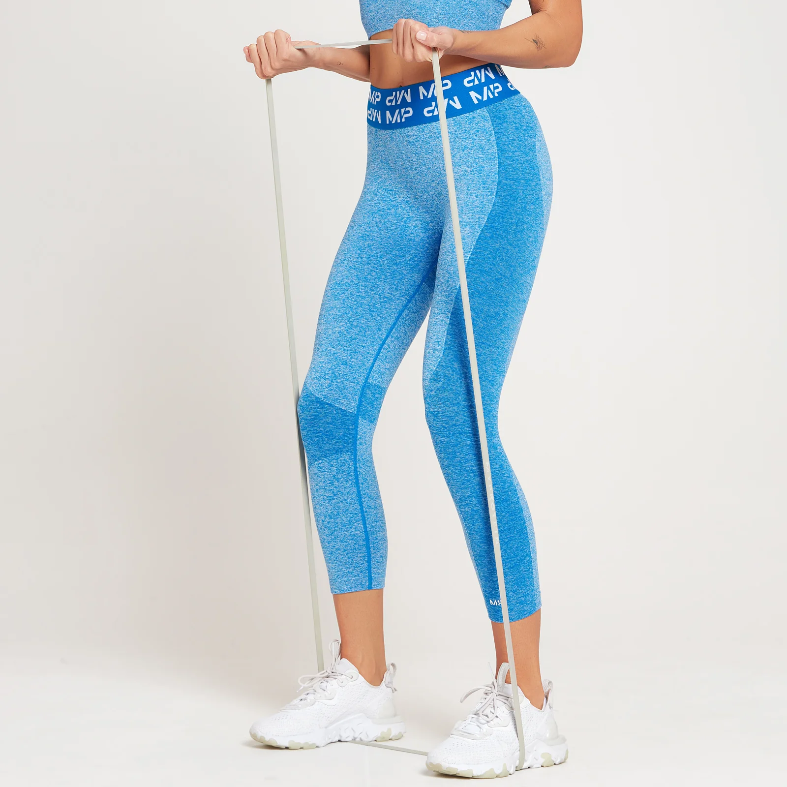Mallas 3/4 Curve para mujer de MP - Azul medio - XXS Imagen 1