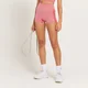 Pantalón corto de talle alto para mujer de MP - Rojo jaspeado