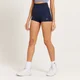 Pantalón corto de talle alto para mujer de MP - Azul jaspeado Galaxy