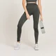 Mallas de talle alto Curve para mujer de MP - Gris carbón jaspeado