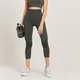 Mallas 3/4 de talle alto Curve para mujer de MP - Gris carbón jaspeado
