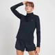 Camiseta con cremallera de ¼ Velocity para mujer de MP - Negro