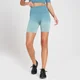 Pantalón corto de ciclismo sin costuras Velocity Ultra para mujer de MP - Azul piedra