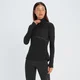 Camiseta con cremallera de ¼ Velocity Ultra para mujer de MP - Negro