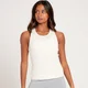 Camiseta sin mangas de punto elástico acanalado para mujer de MP - Crudo