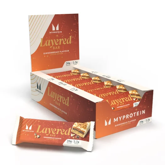 Barrita proteica Layered - 12 x 60g - Gingerbread - Limited Edition