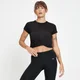 Camiseta corta Composure con detalle trenzado en la parte delantera para mujer de MP - Negro