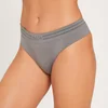 Tanga sin costuras para mujer de MP - Gris carbón