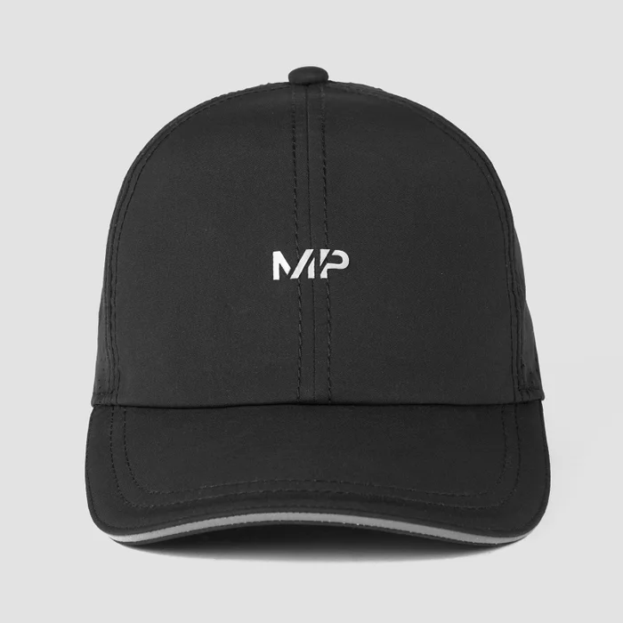 Gorra transpirable de entrenamiento de MP - Negra/Reflectante