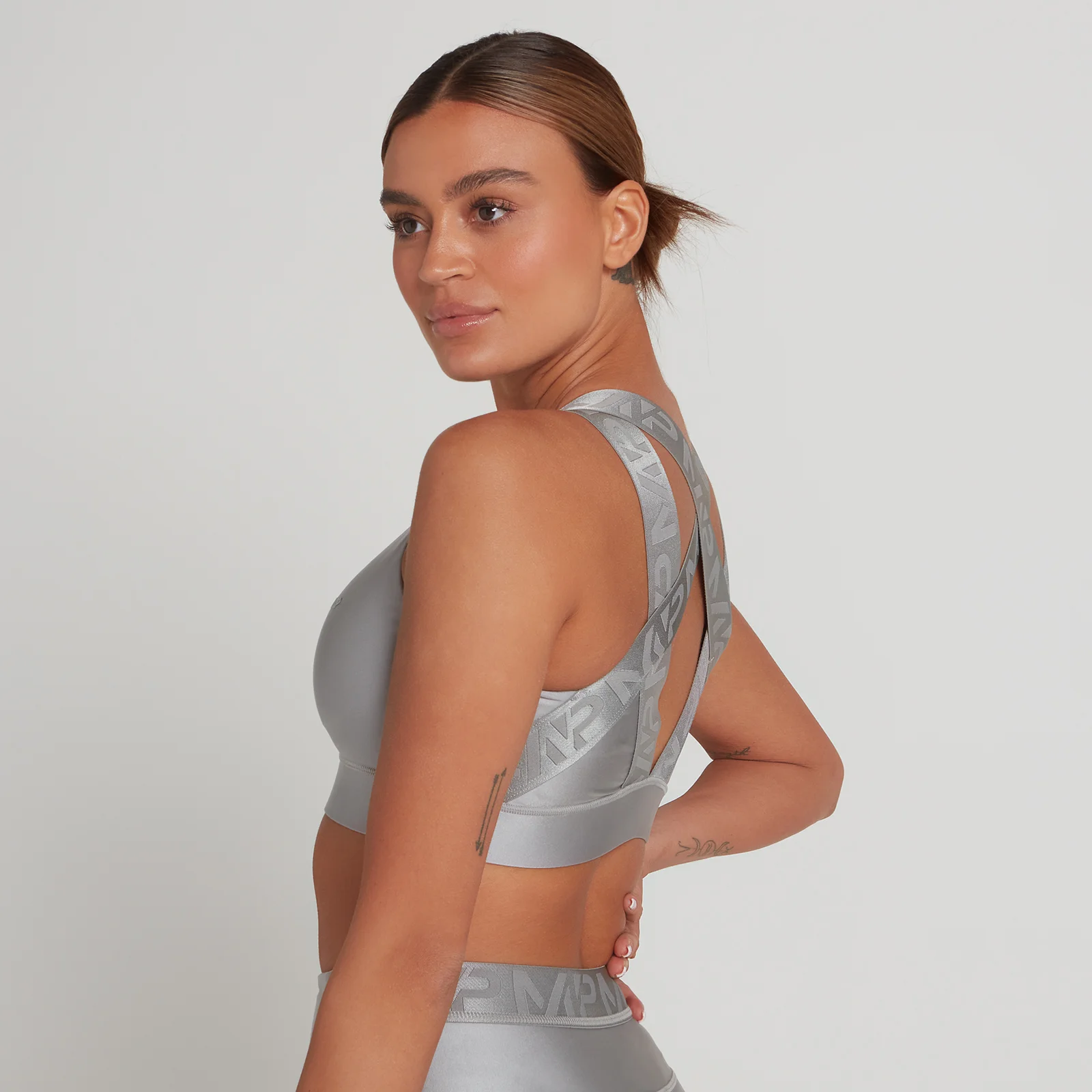Sujetador deportivo Engage de edición limitada para mujer de MP - Gris tormenta - XXS Imagen 1