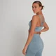 Sujetador deportivo de entrenamiento Dynamic sin costuras para mujer de MP - Azul hielo