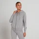 Sudadera de entrenamiento con capucha y cremallera integral Dynamic para mujer de MP - Gris jaspeado