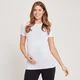 Camiseta premamá de manga corta y sin costuras para mujer de MP - Blanco