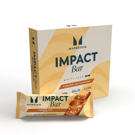 Barrita Impact Protein - 6 x 64g - Caramelo y Nuez