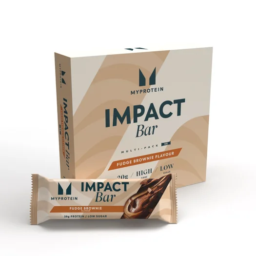 Barrita Impact Protein - 6 x 64g - Chocalate y Caramelo (Fudge)