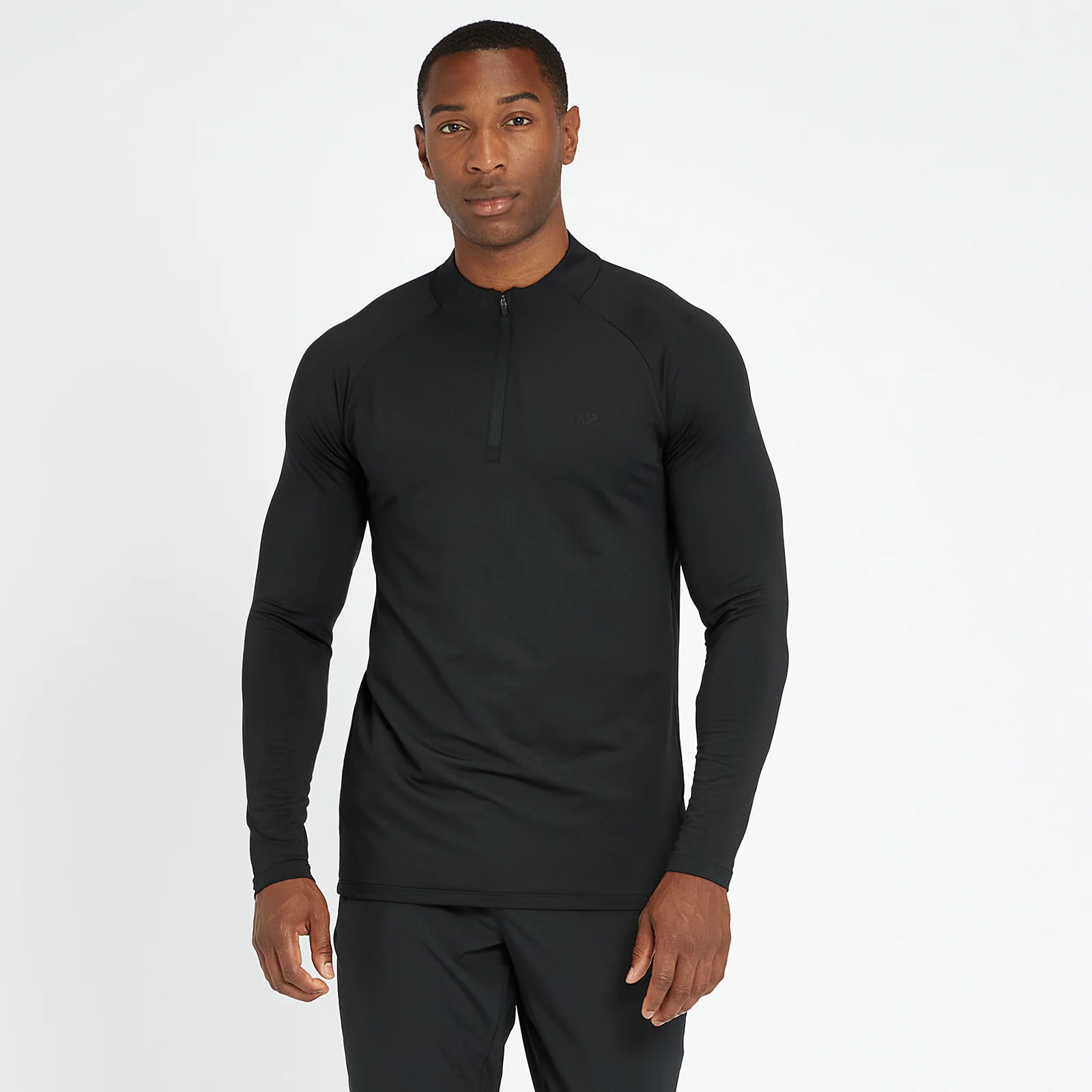 Camiseta de entrenamiento con cremallera de 1/4 Ultra para hombre de MP - Negro - XXS Imagen 1