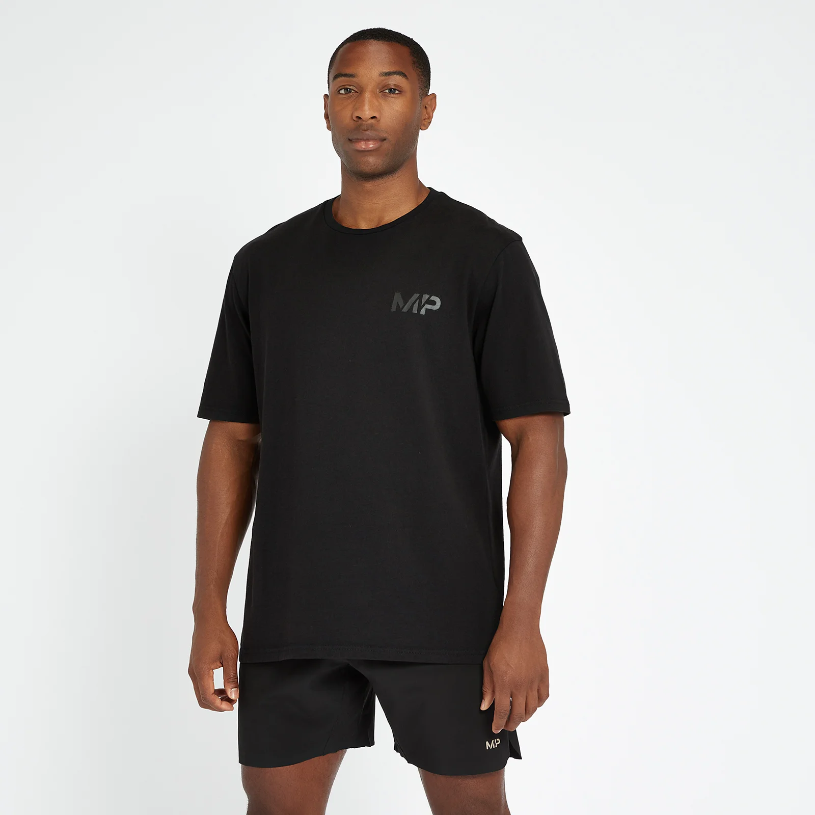 Camiseta extragrande Adapt de efecto lavado para hombre de MP - Negro - XXS Imagen 1