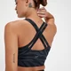 Sujetador deportivo Tempo para mujer de MP - Negro cebra