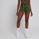 Pantalón supercorto sin costuras Shape Ultra para mujer de MP - Verde hoja tie dye