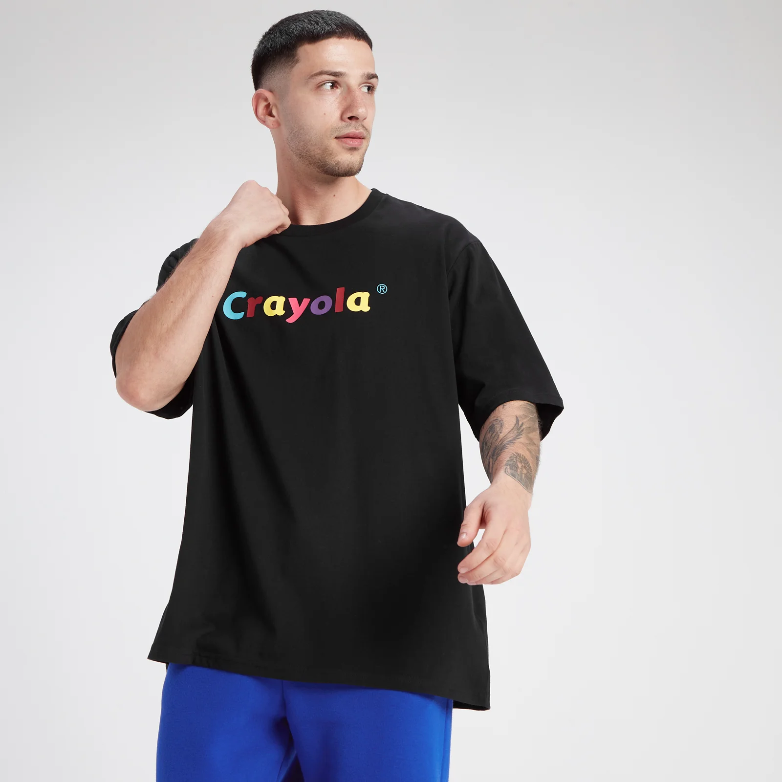 Camiseta extragrande con gráfico de Crayola unisex de MP - Negro - XXS Imagen 1