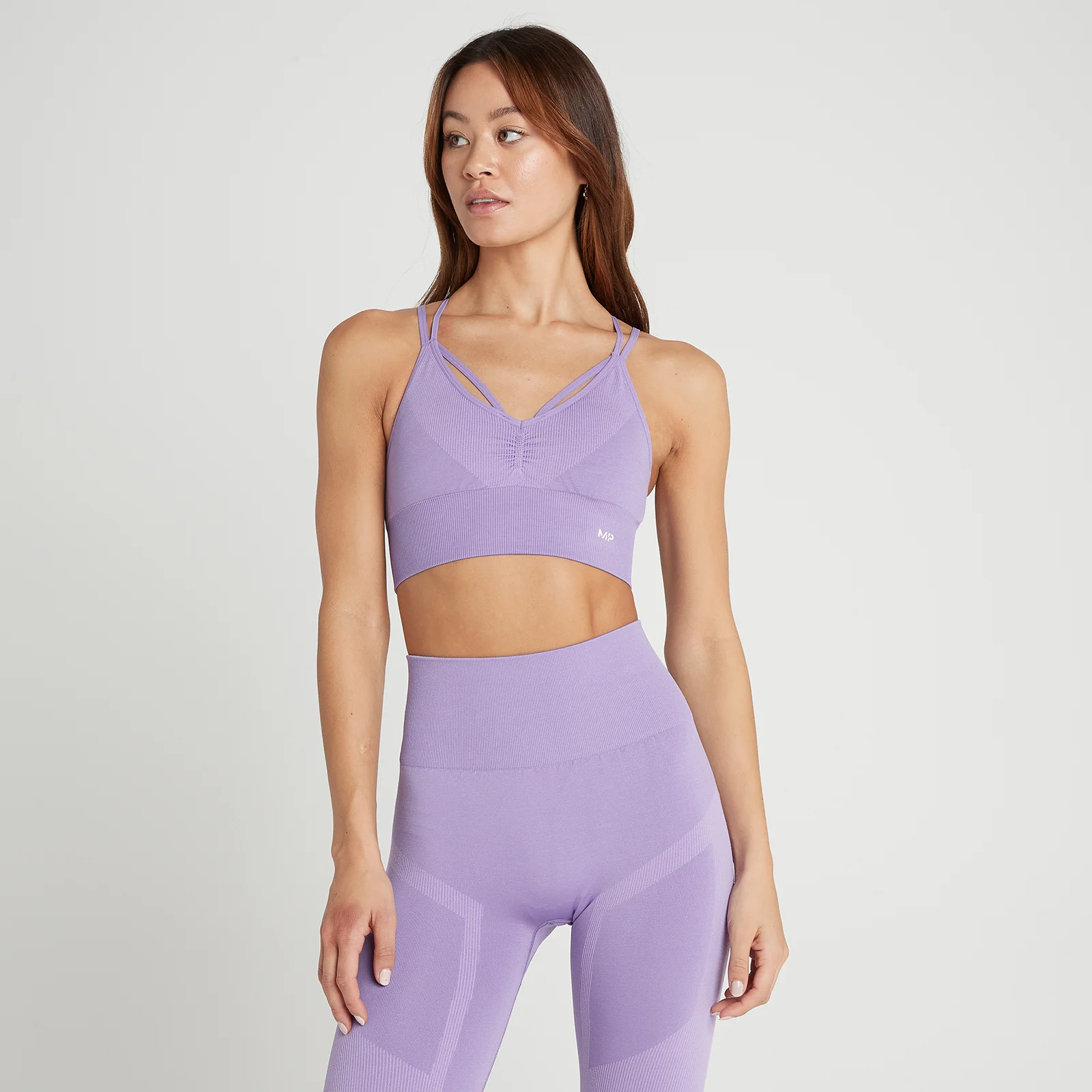 Sujetador deportivo compresivo sin costuras Impact para mujer de MP - Lavanda - XS Imagen 1