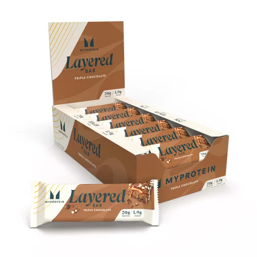 Barrita proteica Layered - 12 x 60g - Triple Chocolate Fudge
