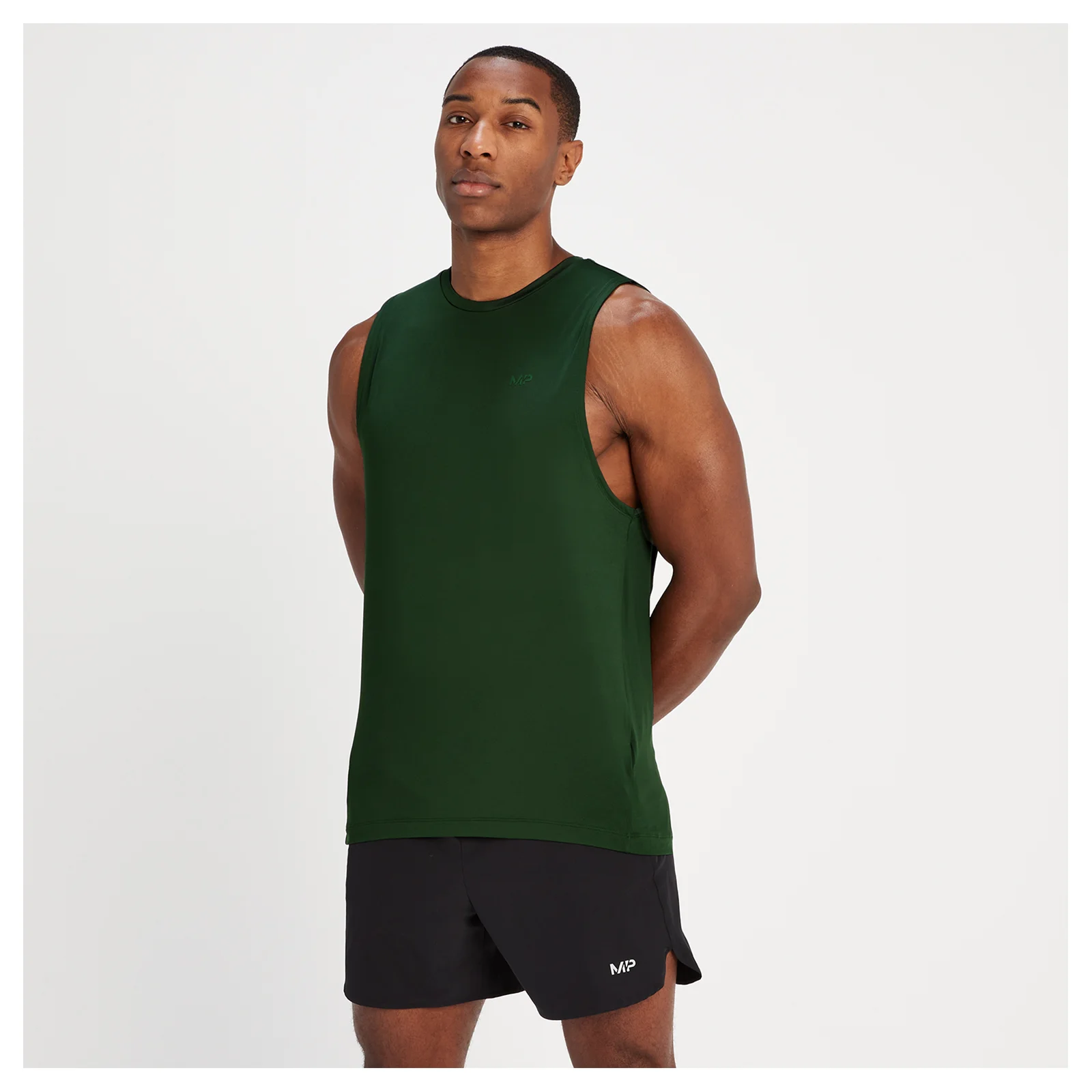 Camiseta de tirantes de entrenamiento Ultra para hombre de MP - Verde frondoso - XXS Imagen 1
