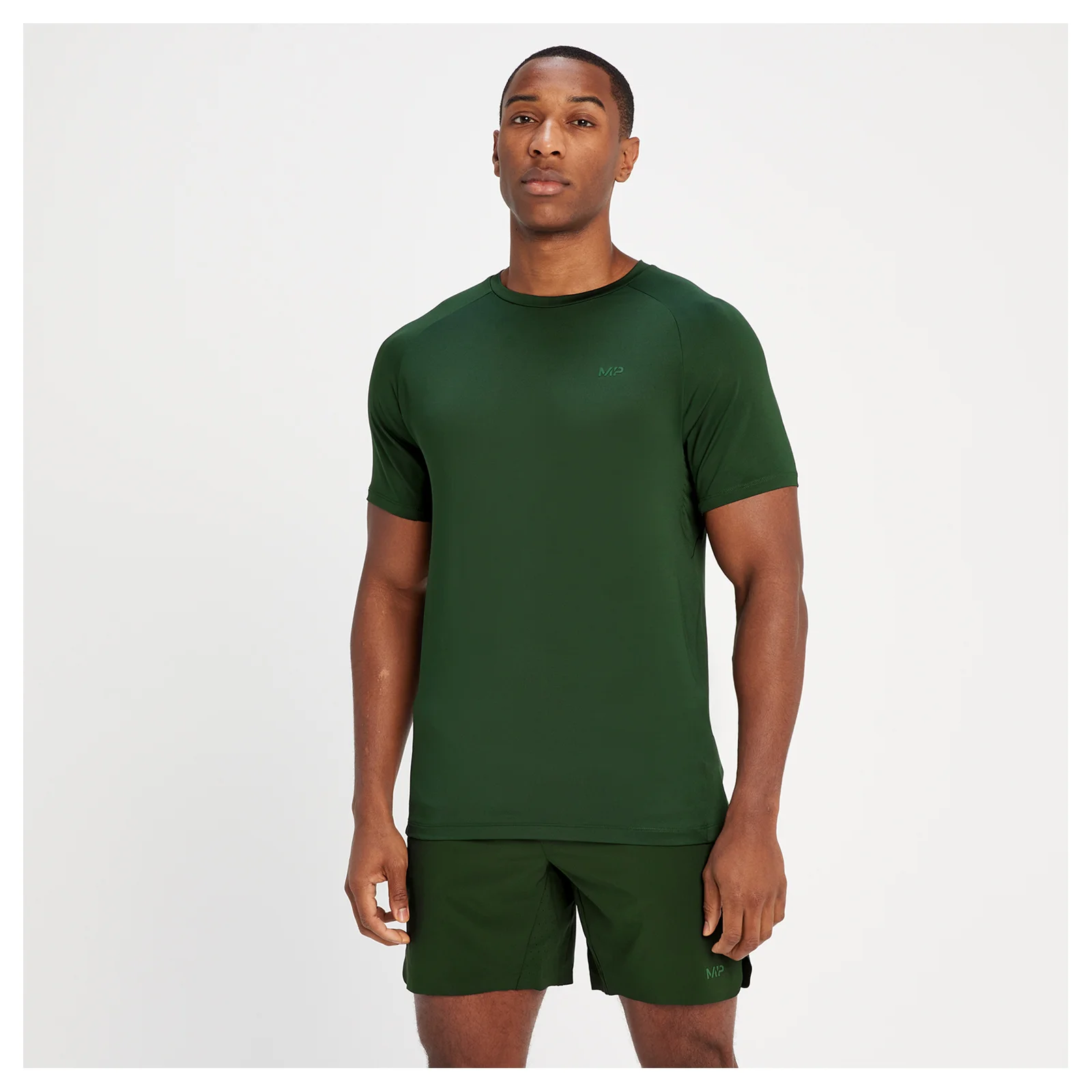Camiseta de entrenamiento de manga corta Ultra para hombre de MP - Verde frondoso - XXS Imagen 1