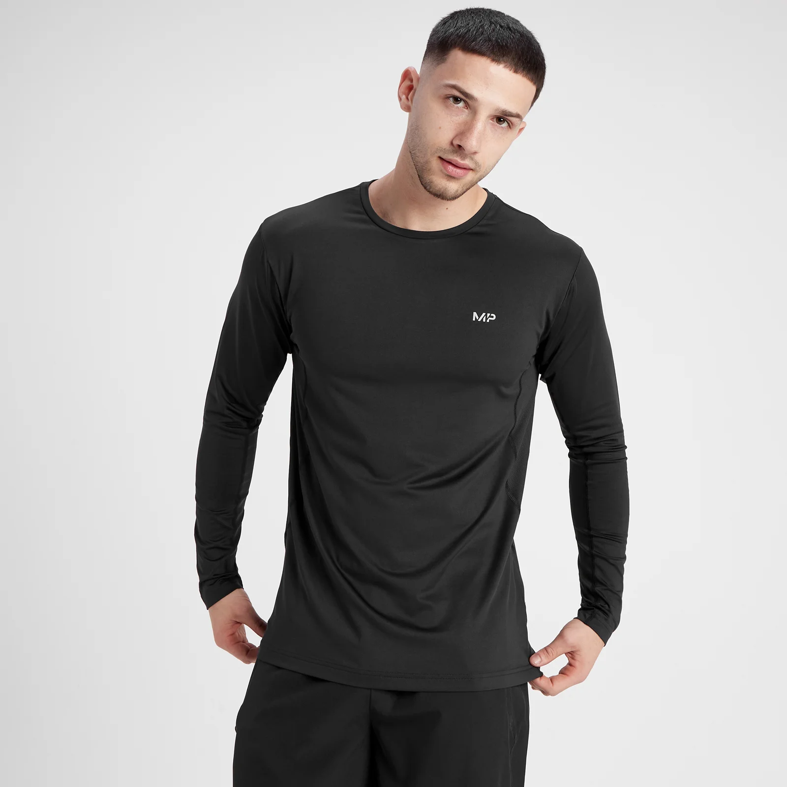 Camiseta de manga larga Velocity para hombre de MP - Negro - XXS Imagen 1