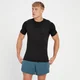 Camiseta de manga corta y sin costuras Tempo para hombre de MP - Negro