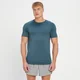 Camiseta de manga corta sin costuras Tempo para hombre de MP - Azul ahumado