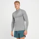 Camiseta con cremallera de 1/4 sin costuras Tempo para hombre de MP - Gris tormenta