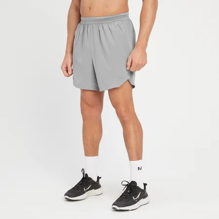 Pantalón corto de tejido elástico Tempo para hombre de MP - Gris tormenta