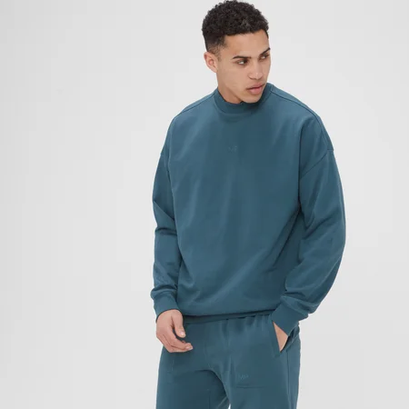 Sudadera de cuello redondo Adapt para hombre de MP - Azul ahumado