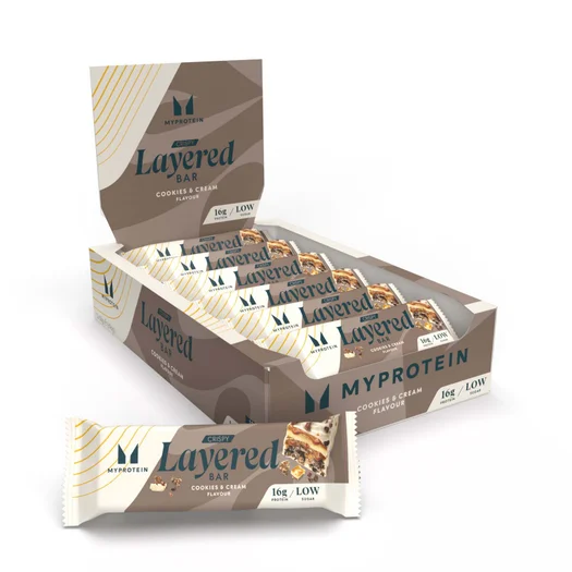 Barrita Layered crujiente - 12 x 58g - Crema de Cookies