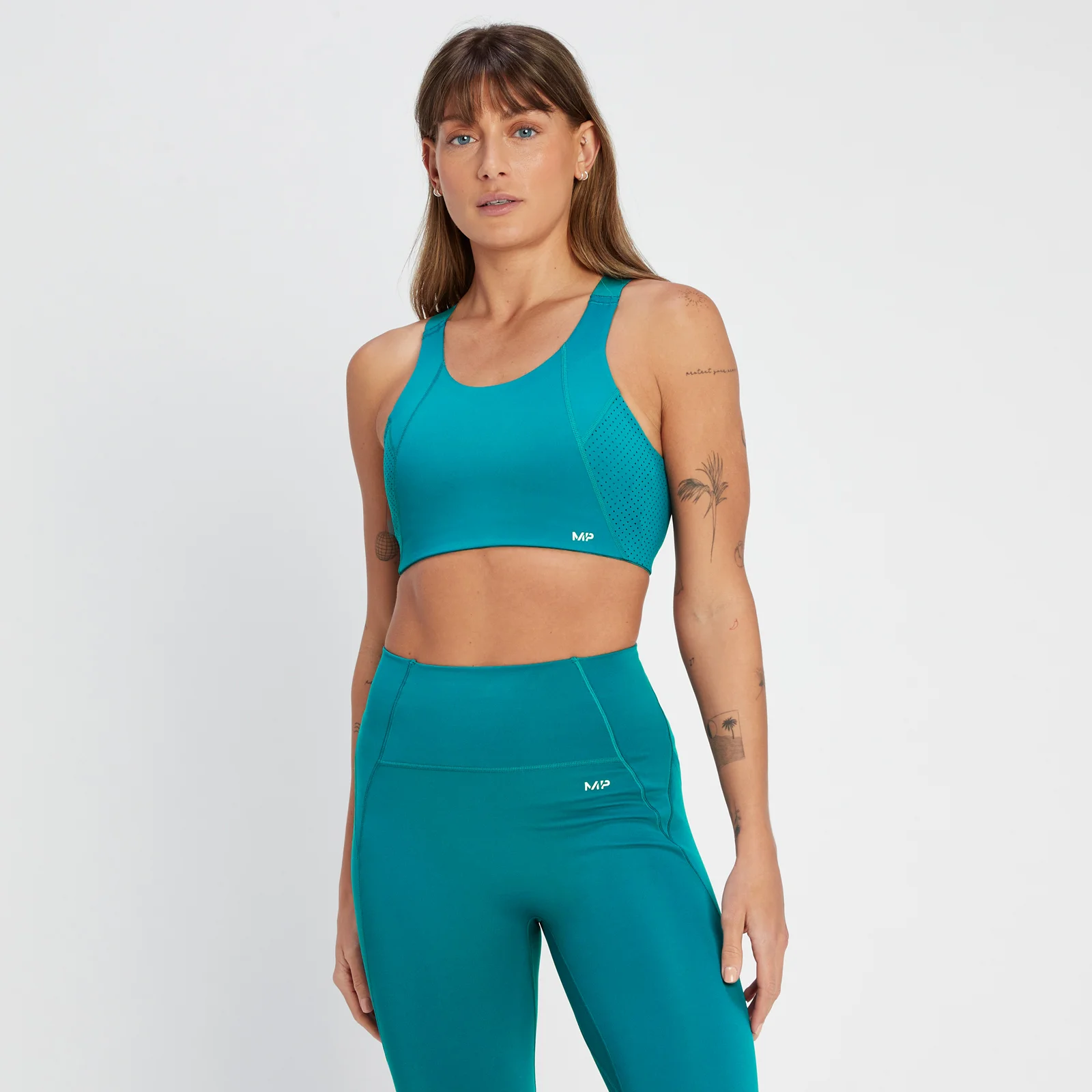 Sujetador deportivo Tempo Ultra para mujer de MP - Verde laguna intenso - XXS Imagen 1