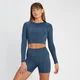 Camiseta corta reversible de manga larga Tempo para mujer de MP - Pizarra intenso