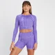 Camiseta corta reversible de manga larga Tempo para mujer de MP - Morado cachemira