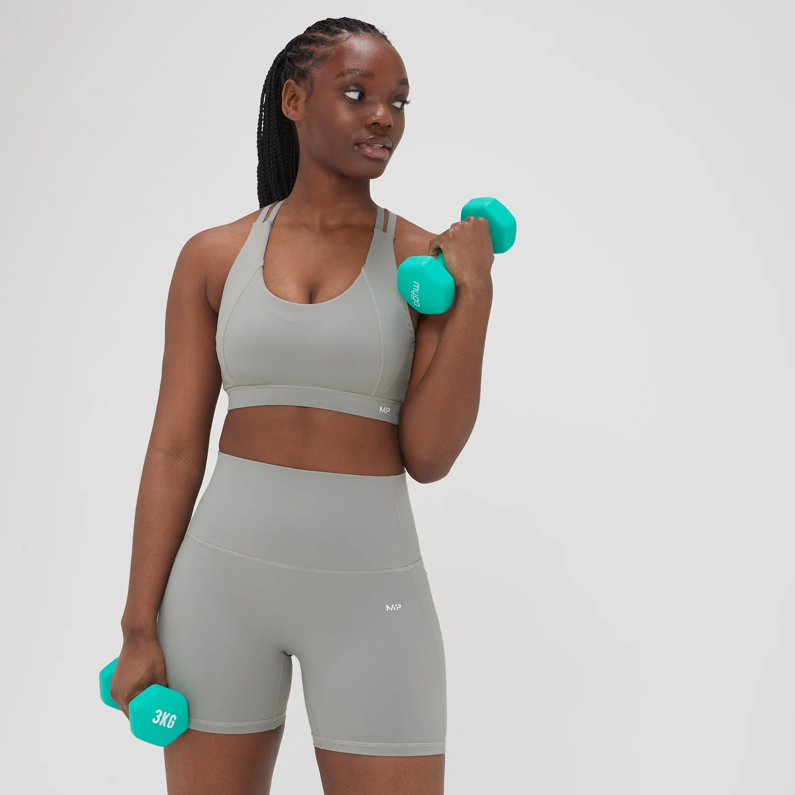 Sujetador deportivo Adapt para mujer de MP - Gris tormenta - XXS Imagen 1