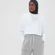 Sudadera corta Composure para mujer de MP - Blanco