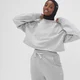 Sudadera corta Composure para mujer de MP - Gris jaspeado