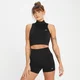 Camiseta tonal sin mangas y sin costuras Tempo para mujer de MP - Negro