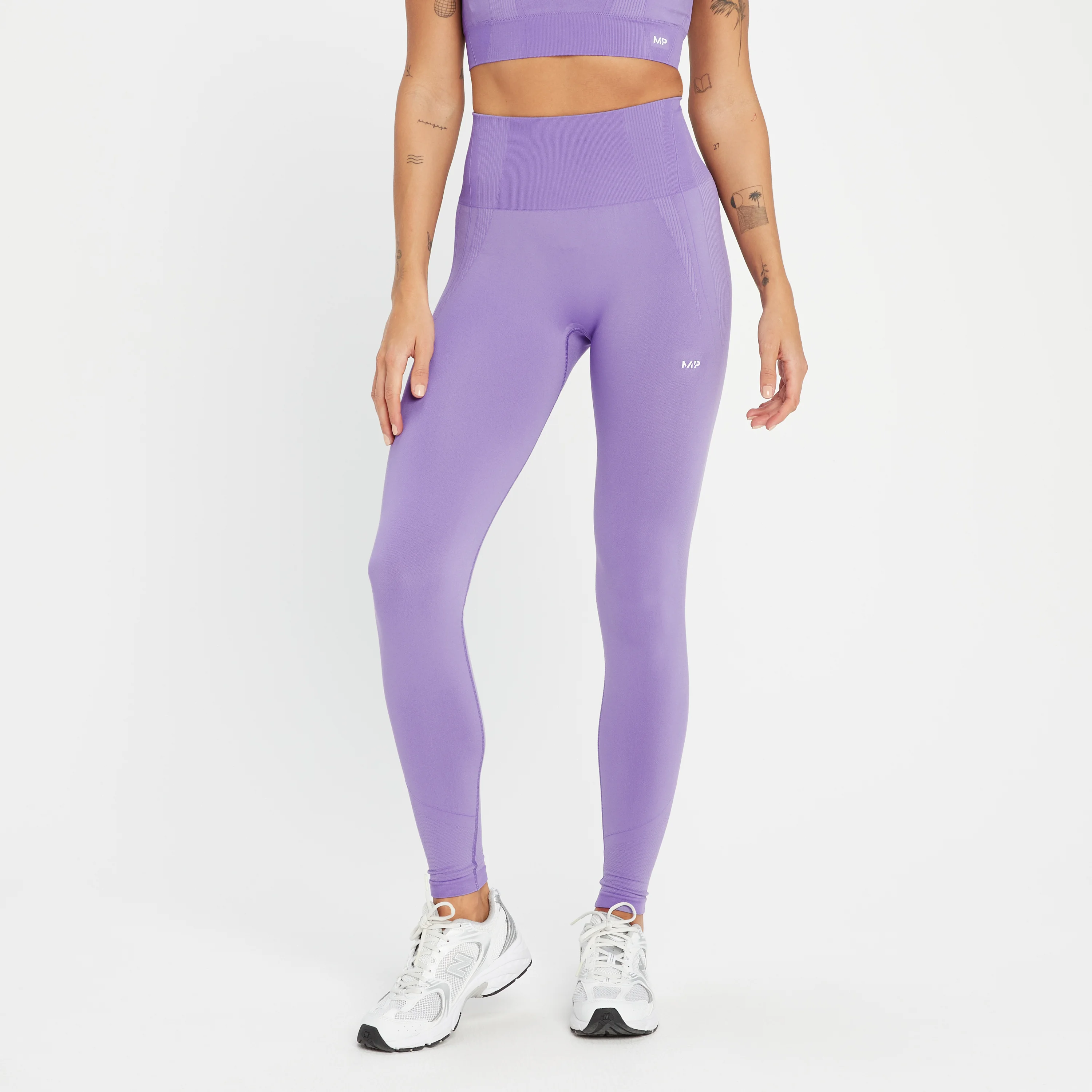 Mallas tonales sin costuras Tempo para mujer de MP - Lila eléctrico - XL Imagen 1