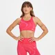 Sujetador deportivo sin costuras Tempo Wave para mujer de MP - Rojo carmín
