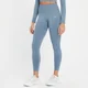 Mallas sin costuras con largo por encima del tobillo Shape para mujer de MP - Azul guijarro