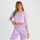 Camiseta corta de manga larga y sin costuras Shape para mujer de MP - Tie dye morado
